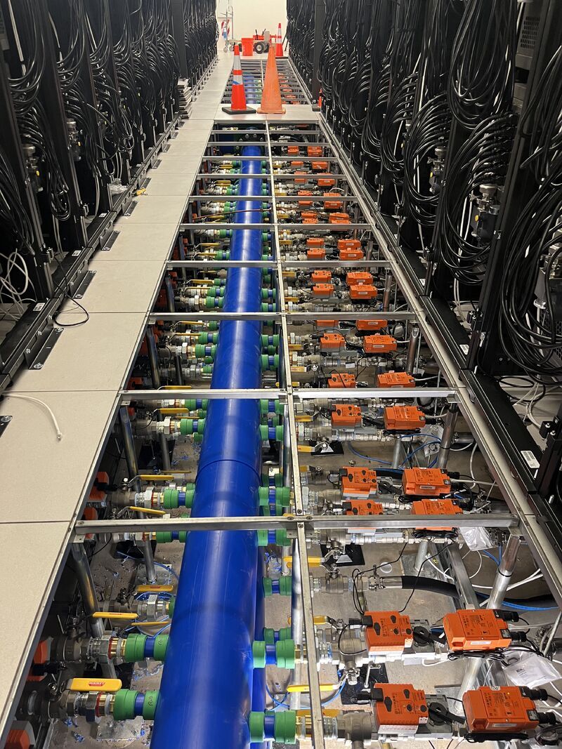 Merit Brass Stainless Ball Valves in a Data Center